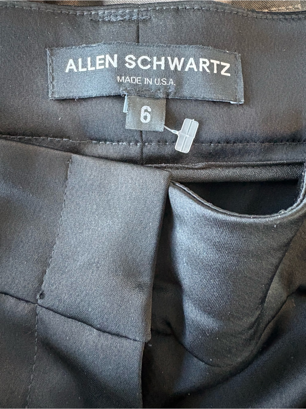 Allen Schwartz Satiny Pants Sz 6 Black — image 5 of 8